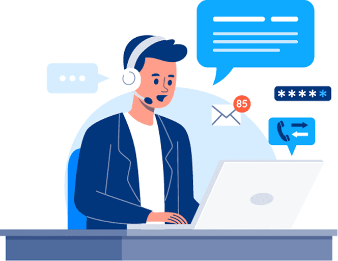 Customer support illustration